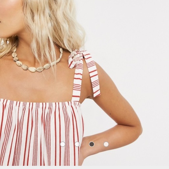 F L A S H • SALE • ASOS • Adorable White & Red Striped Dress - Picture 2 of 10